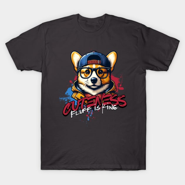 Cuteness Fluff is King T-Shirt by CloudEagleson